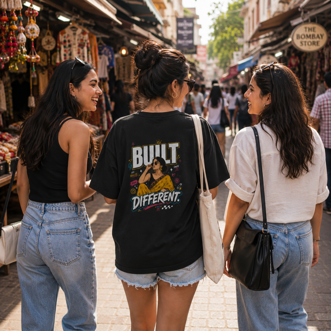 Built Different - Oversized Graphic T-Shirt