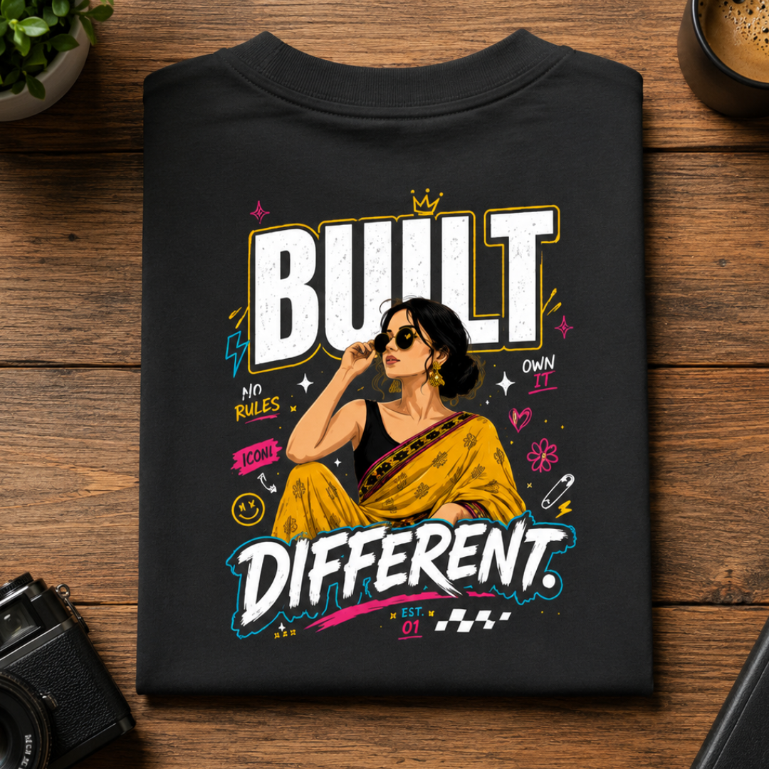 Built Different - Oversized Graphic T-Shirt