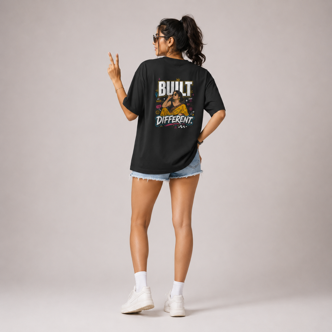 Built Different - Oversized Graphic T-Shirt