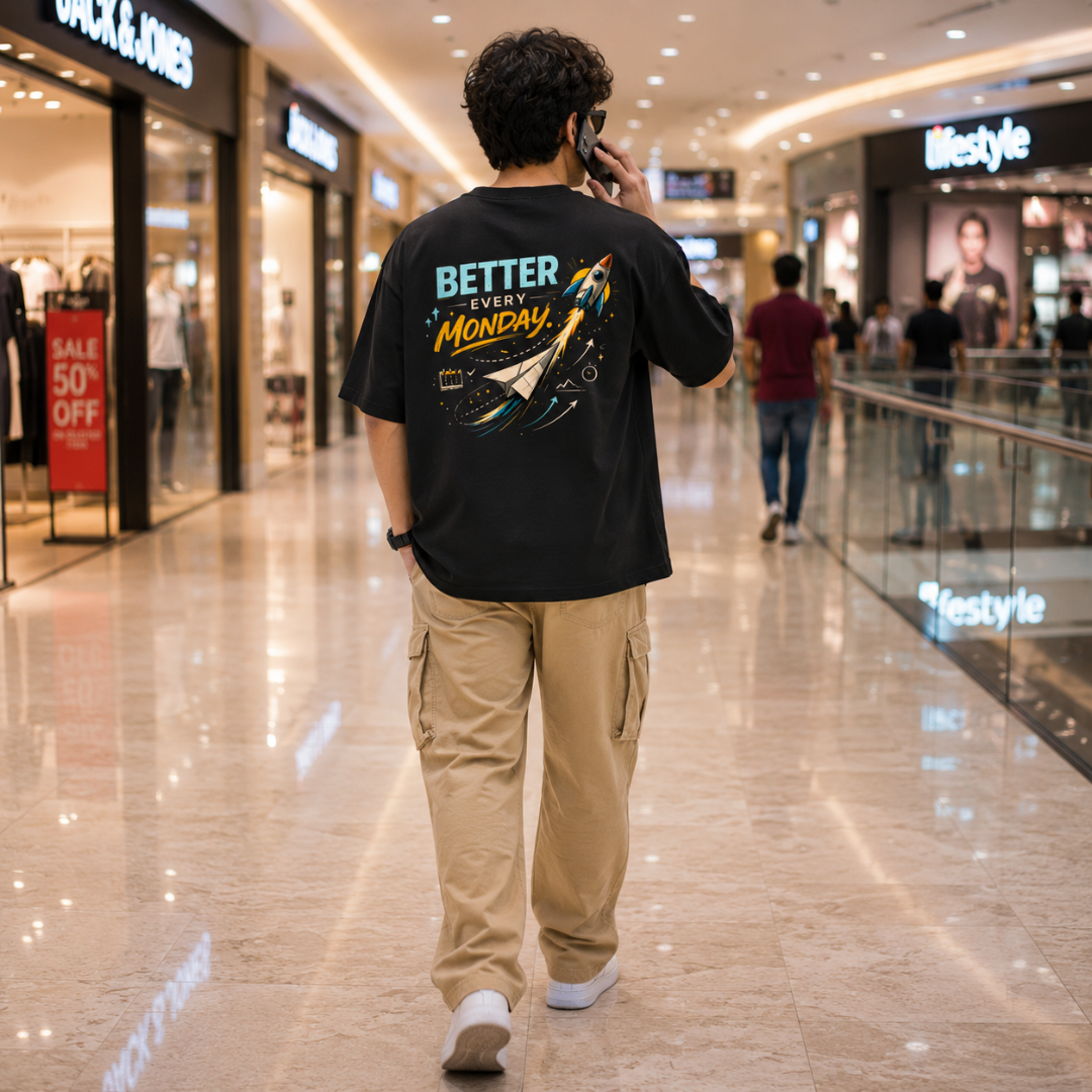 Better Every Monday™- Oversized Graphic T-Shirt