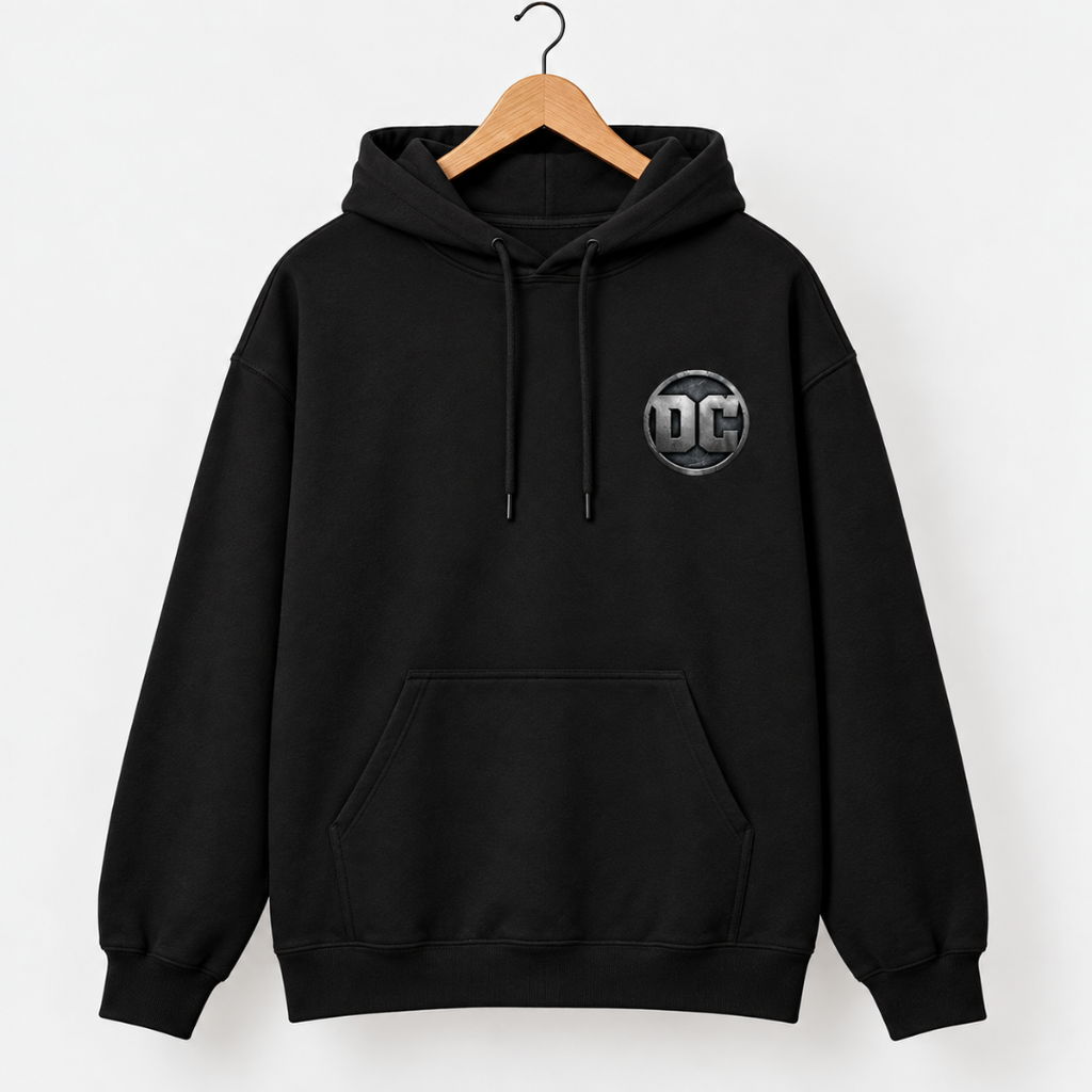 Midnight Vigilante - Oversized Graphic Hoodie
