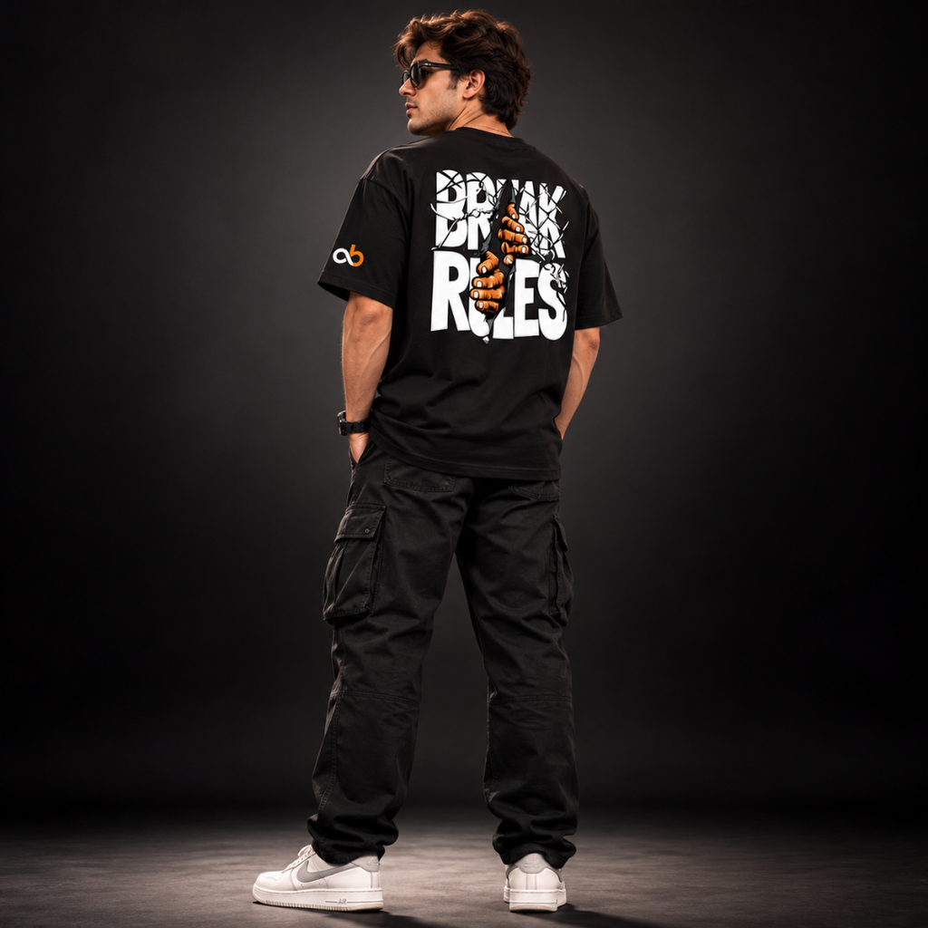 Break Rules - Oversized Graphic T-Shirt