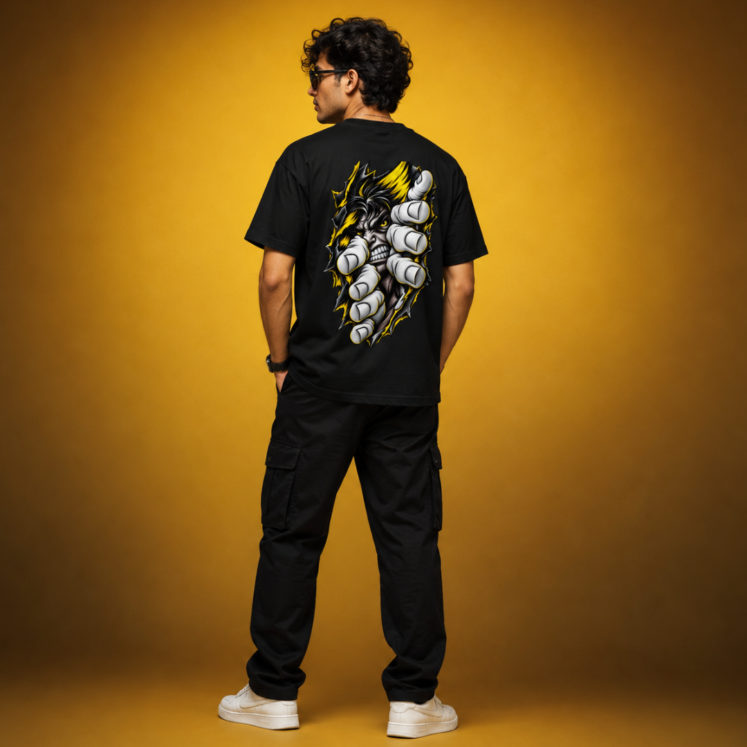 Midnight Claw - Oversized Graphic Unisex T-Shirt