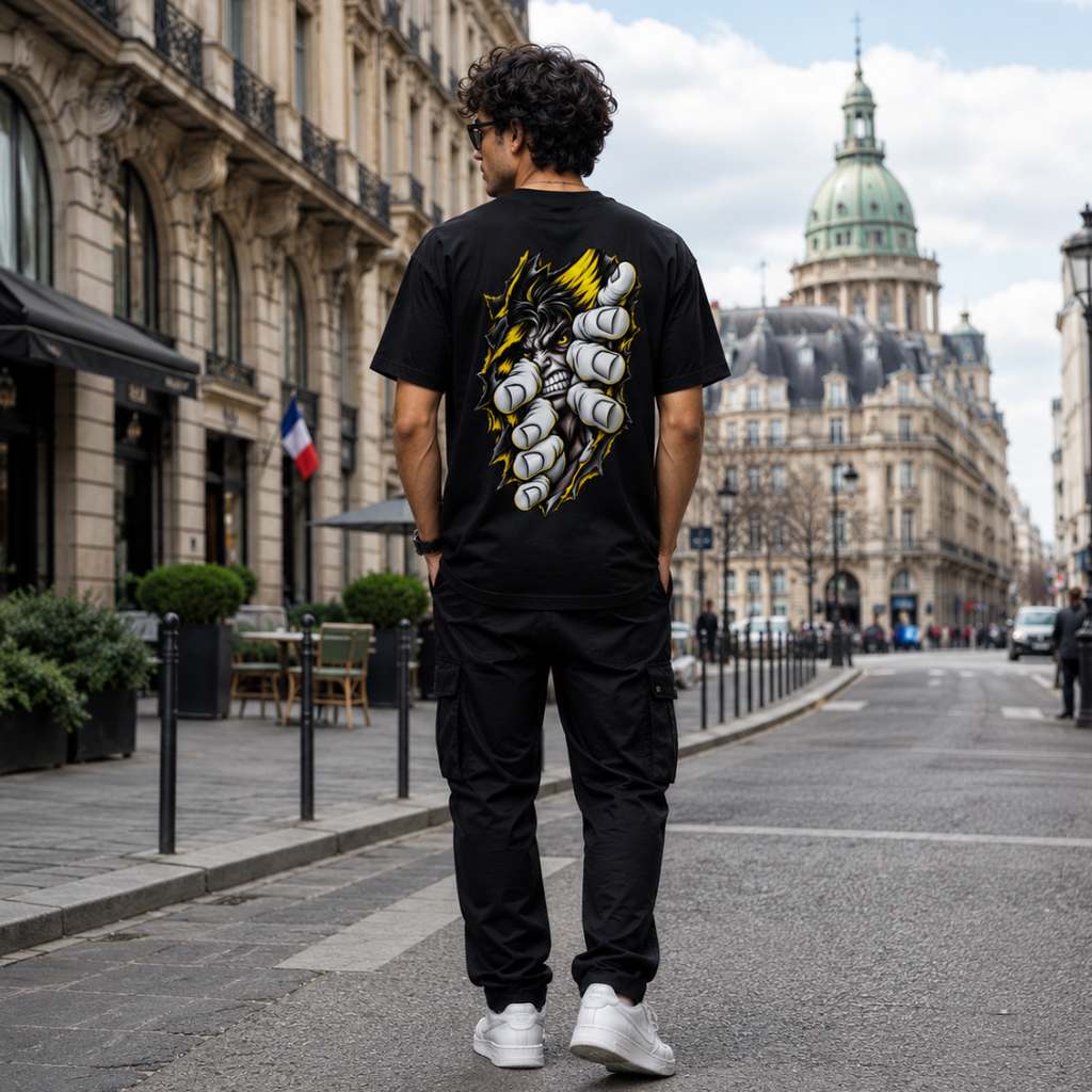 Midnight Claw - Oversized Graphic Unisex T-Shirt