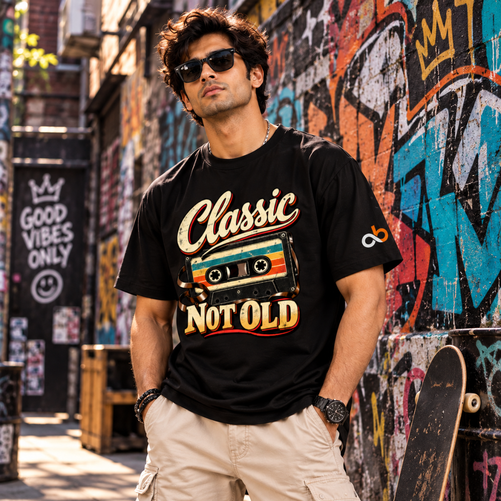 Classic Not Old. Vintage Vibes - Classic Graphic T-Shirt