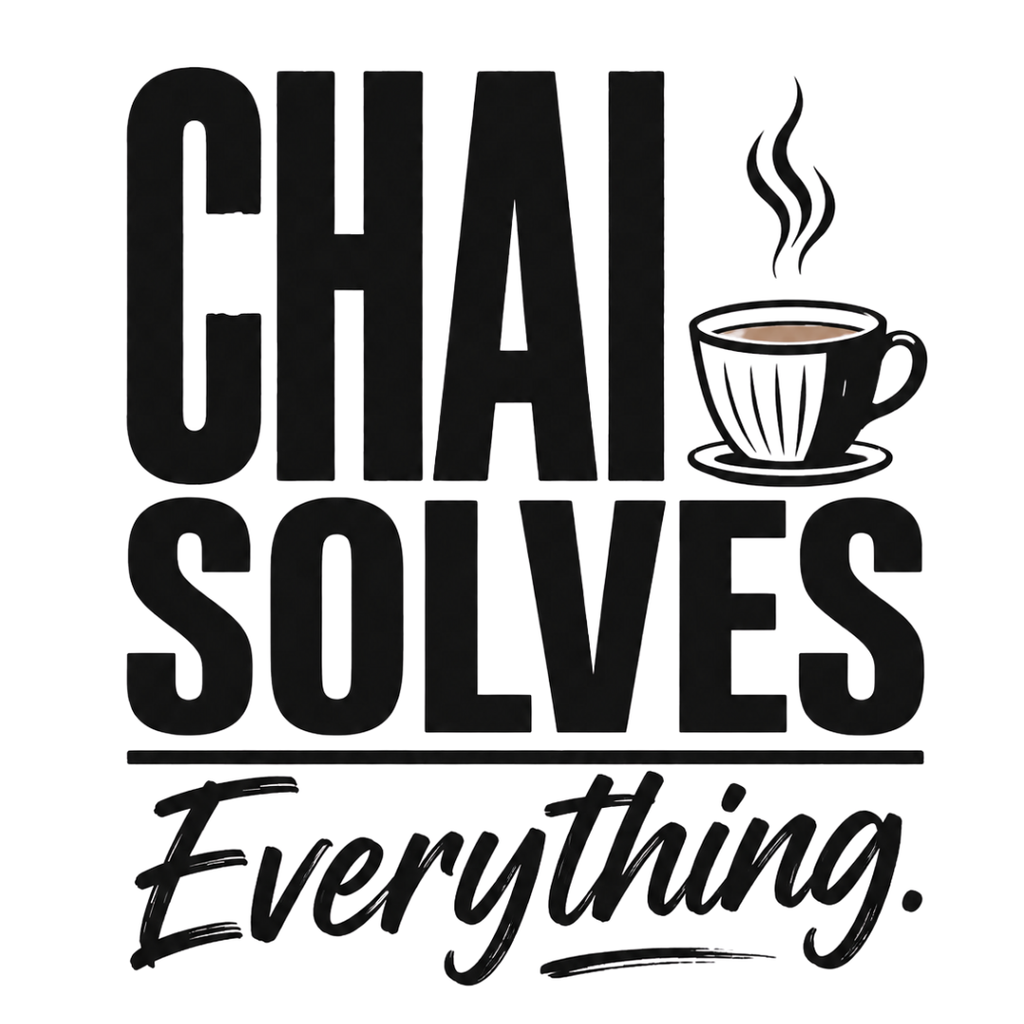 Chai Solves Everything - Oversized Graphic T-Shirt