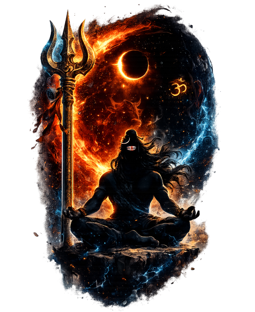 Cosmic Mahadev - Unisex Oversized Graphic T-Shirt