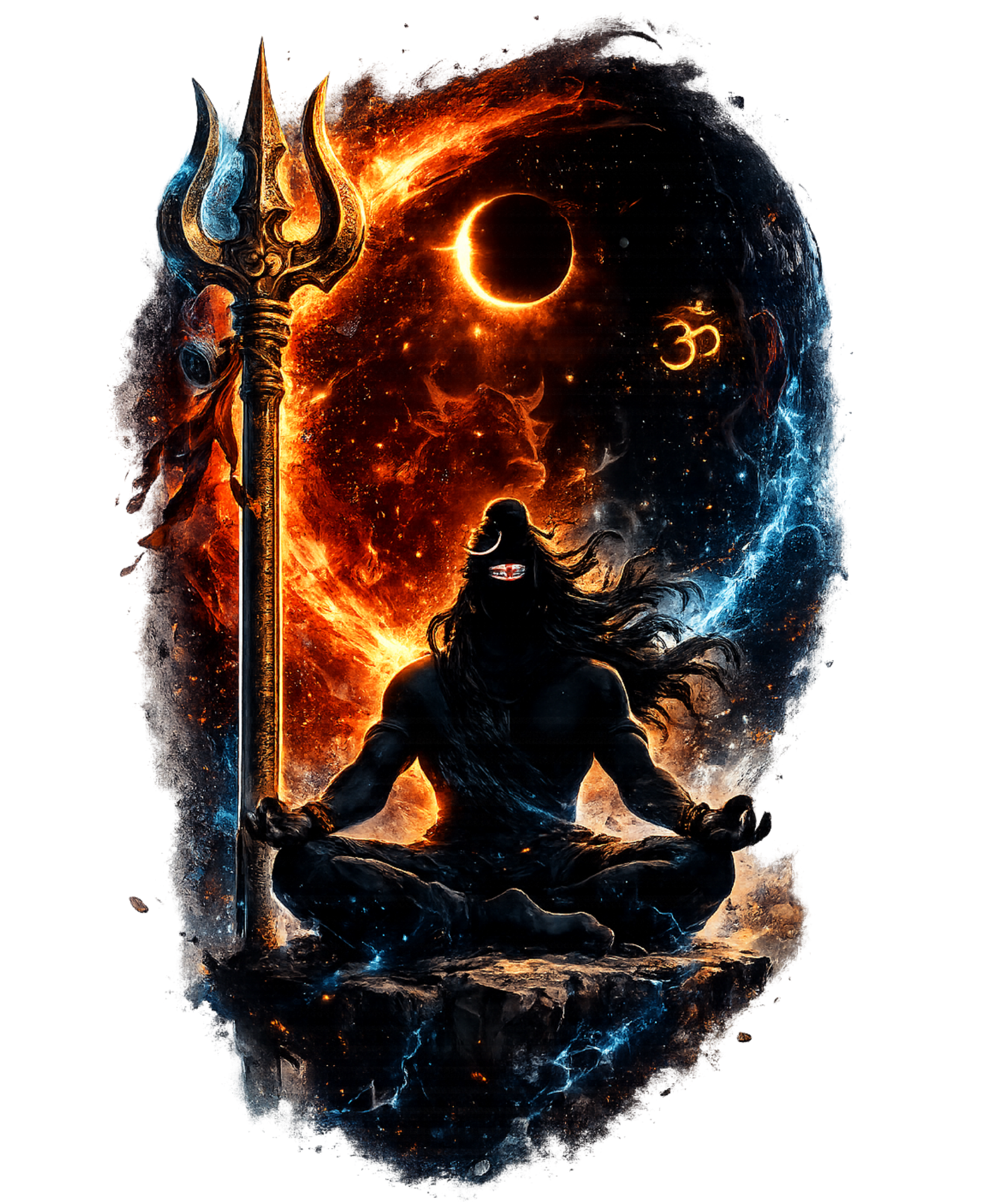 Cosmic Mahadev - Unisex Oversized Graphic T-Shirt