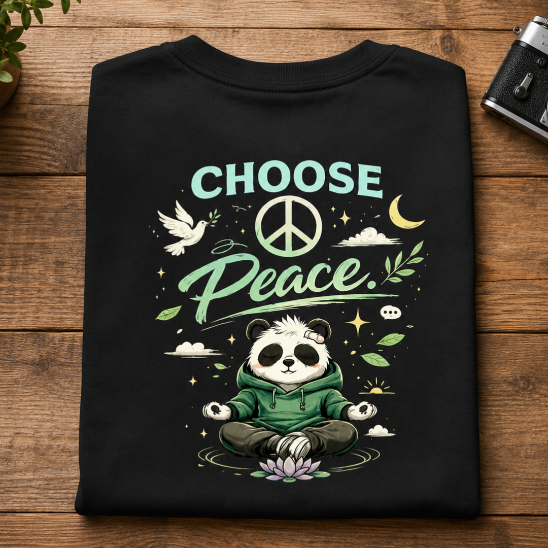Choose Peace - Oversized Graphic T-Shirt