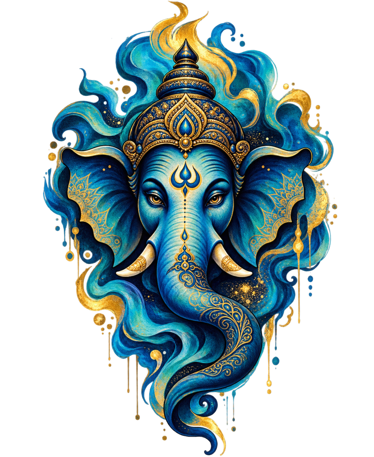 Cosmic Ganesha - Oversized Graphic T-Shirt