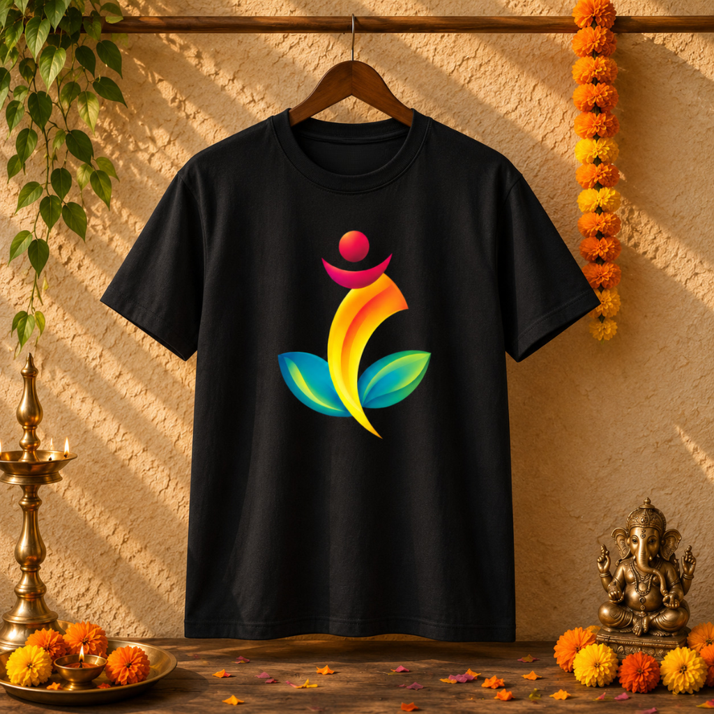 Good Vibes Statement Ganesha - Oversized Graphic T-Shirt