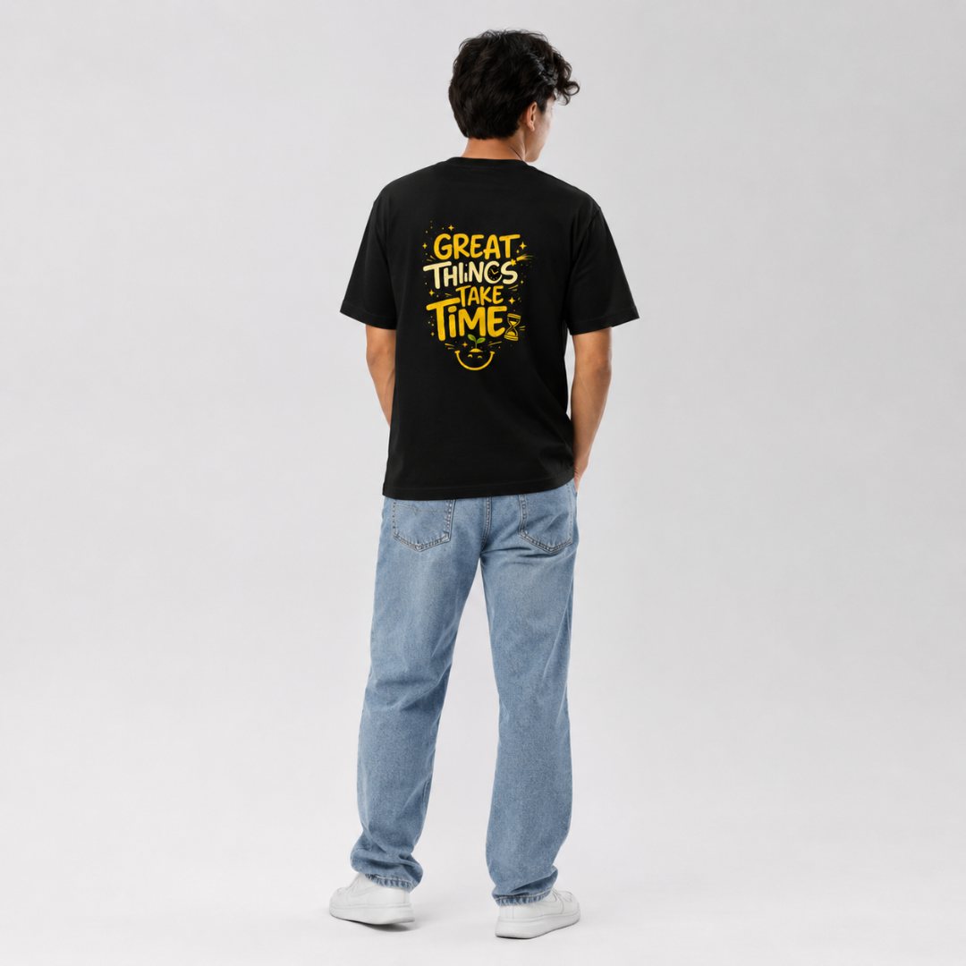 Great Things Take Time - Classic Graphic T-Shirt