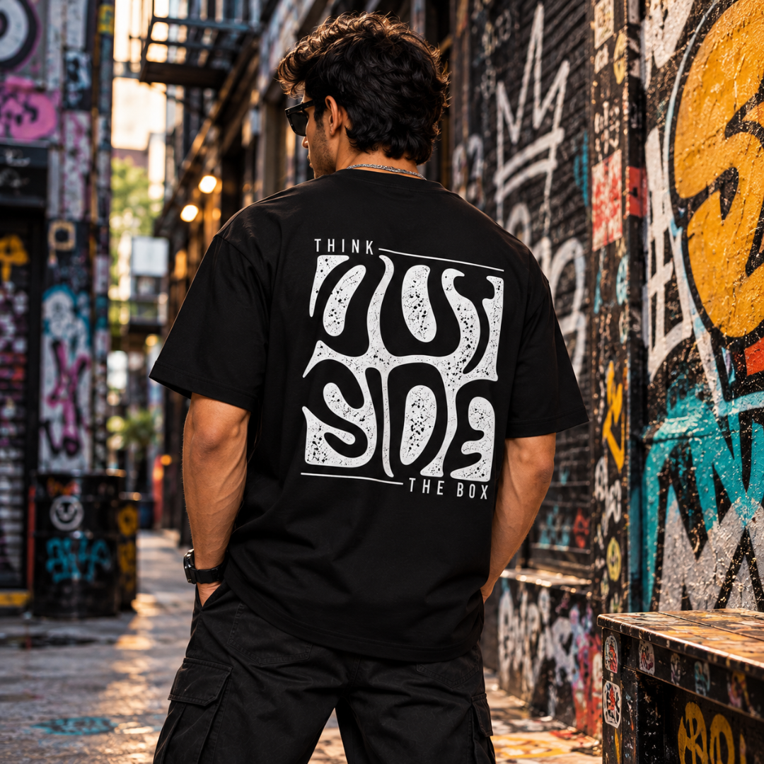 Think Outside The Box - Classic Graphic T-Shirt