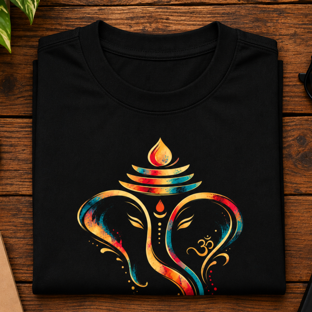 Divine Ganesha - Oversized Graphic T-Shirt