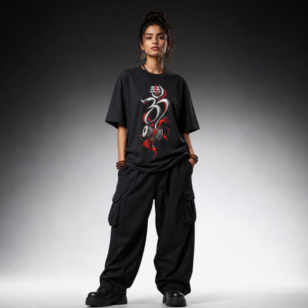 Om Power - Oversized Graphic T-shirt
