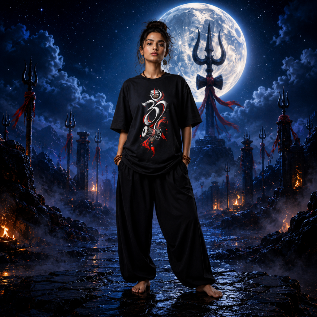 Om Power - Oversized Graphic T-shirt