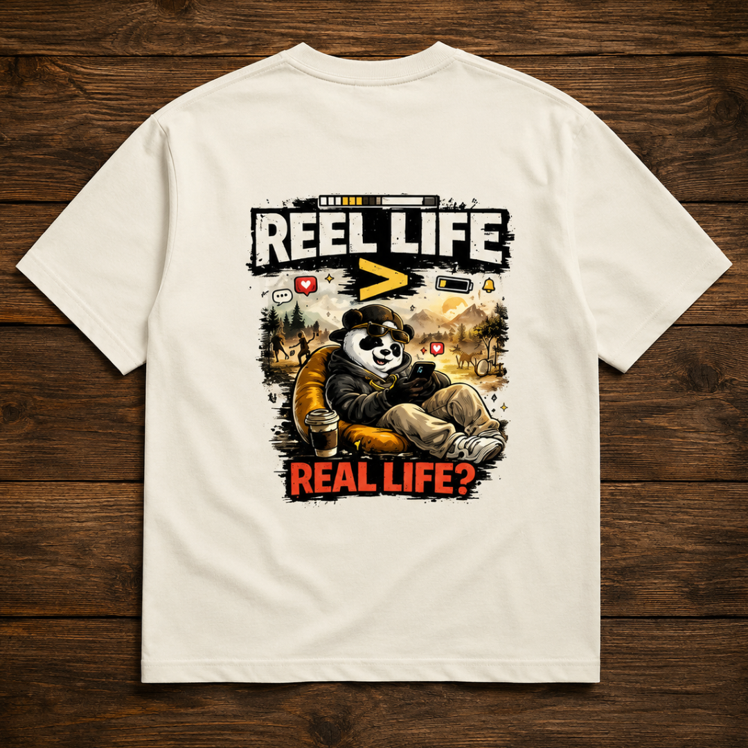 Reel Life > Real Life? Oversized Graphic T-Shirt