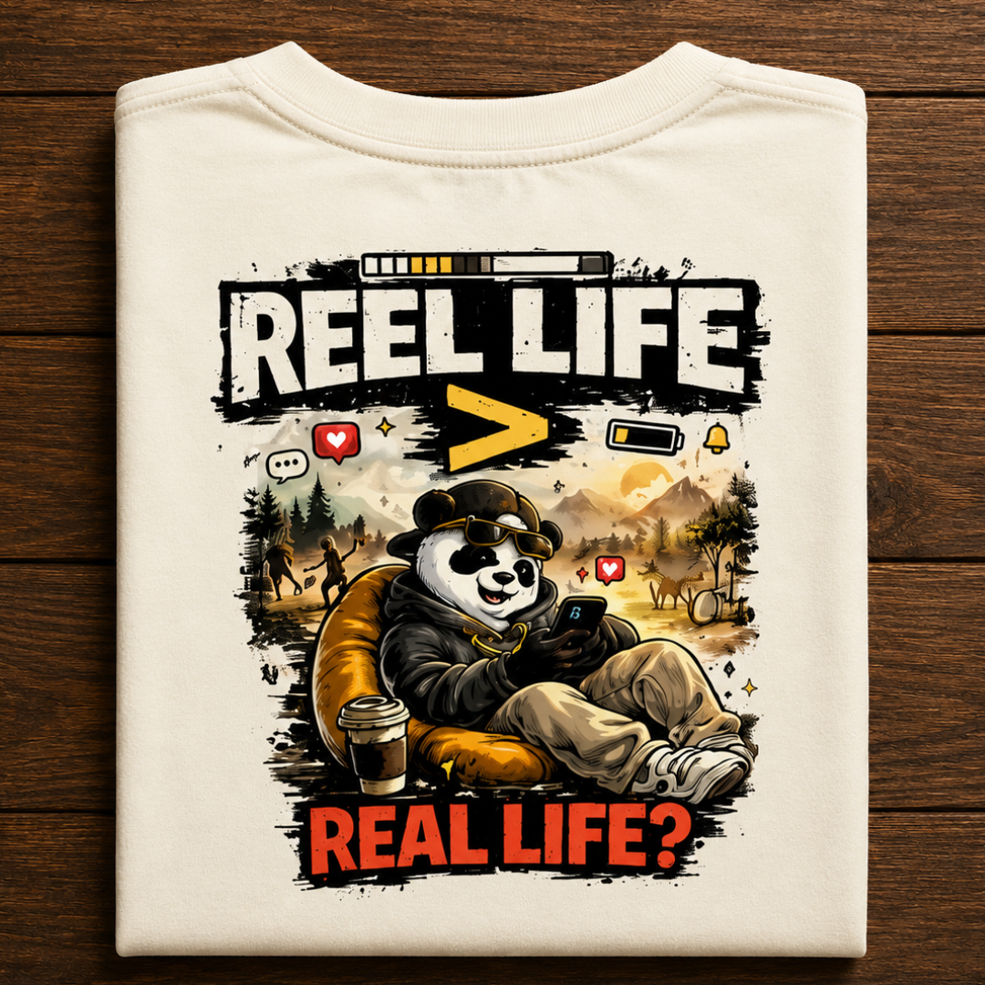 Reel Life > Real Life? Oversized Graphic T-Shirt