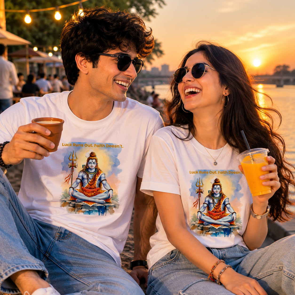 Lord Shiva Faith, Luck Runs Out, Faith Doesn't Graphic T-Shirt