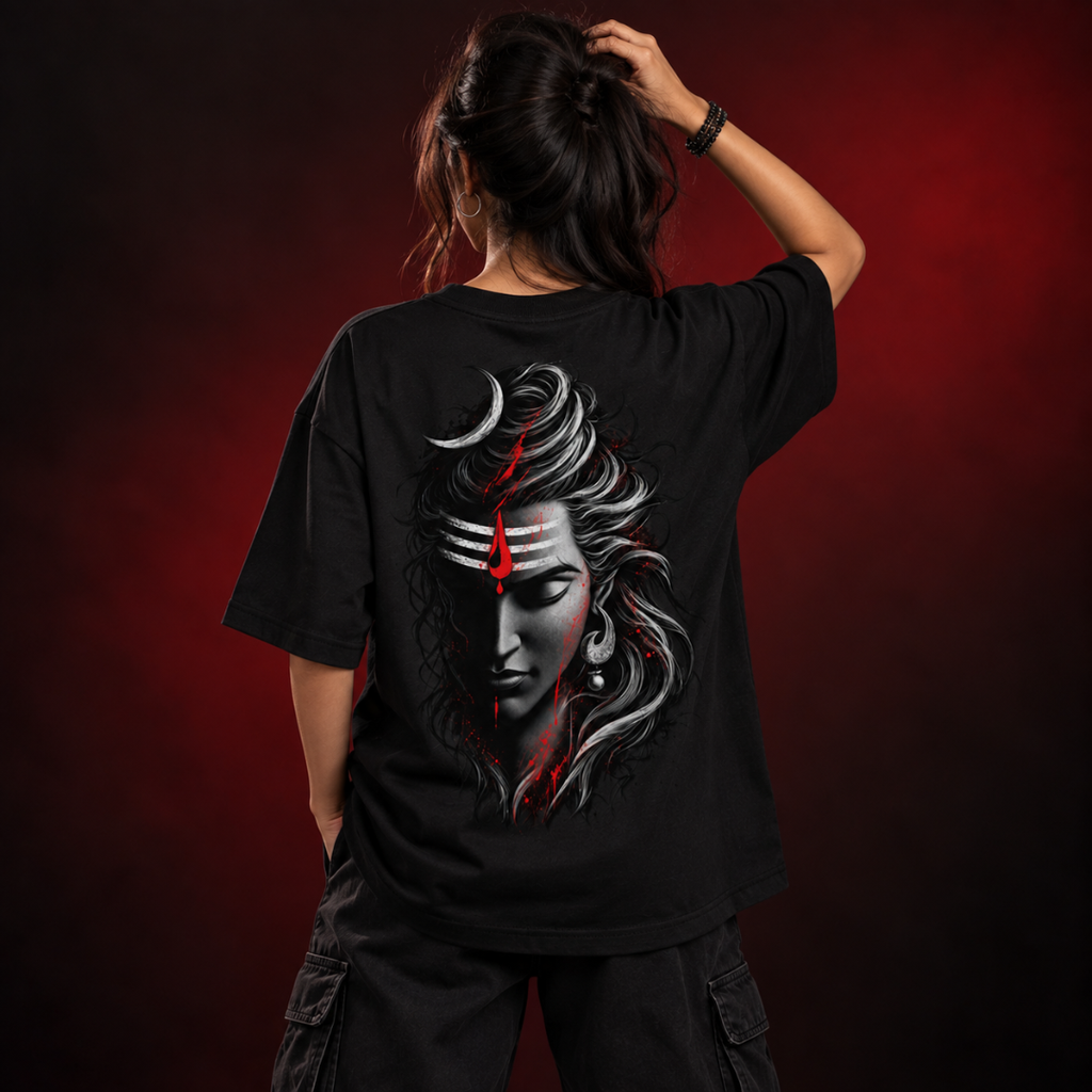 Mahadev Unbound - Oversized Graphic T-Shirt