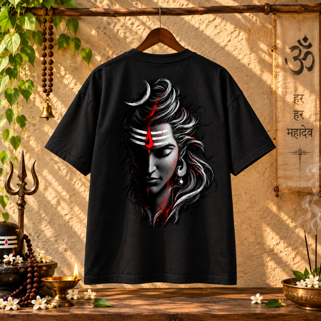 Mahadev Unbound - Oversized Graphic T-Shirt