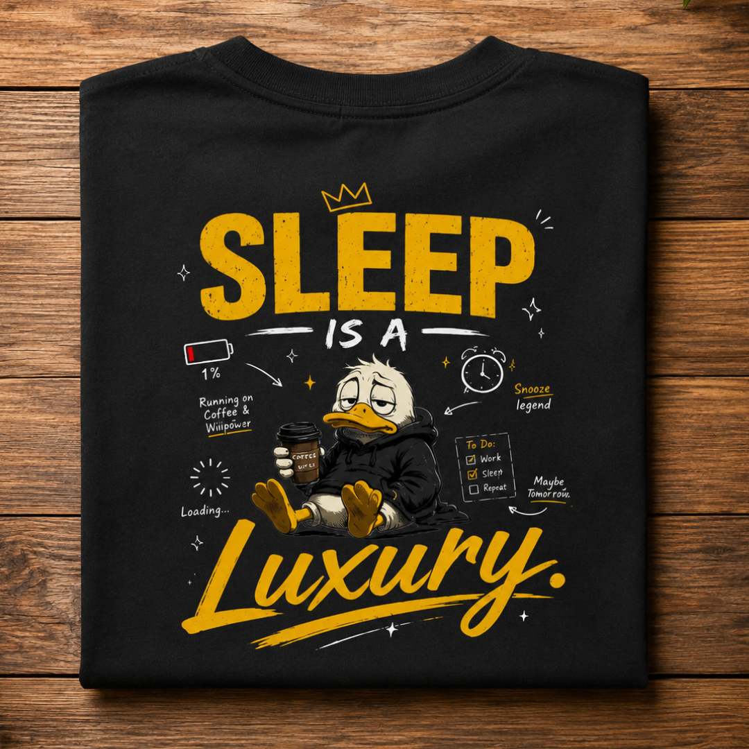 Sleep Is a Luxury - Oversized Graphic T-Shirt
