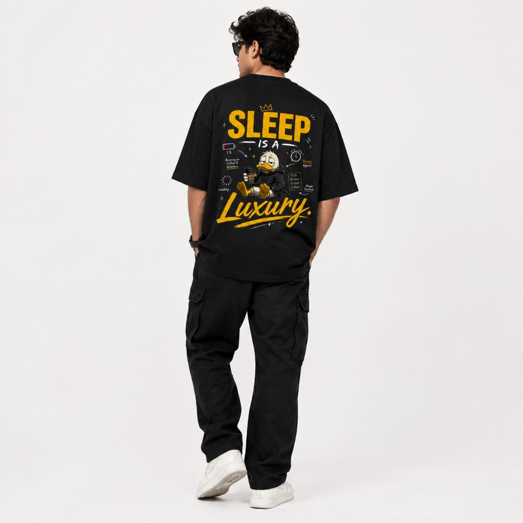 Sleep Is a Luxury - Oversized Graphic T-Shirt