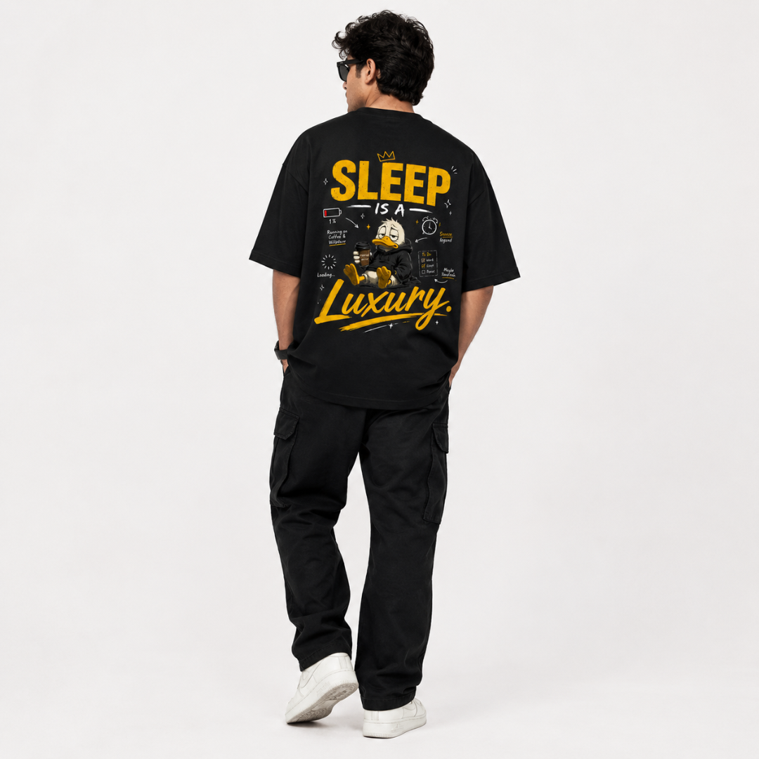 Sleep Is a Luxury - Oversized Graphic T-Shirt