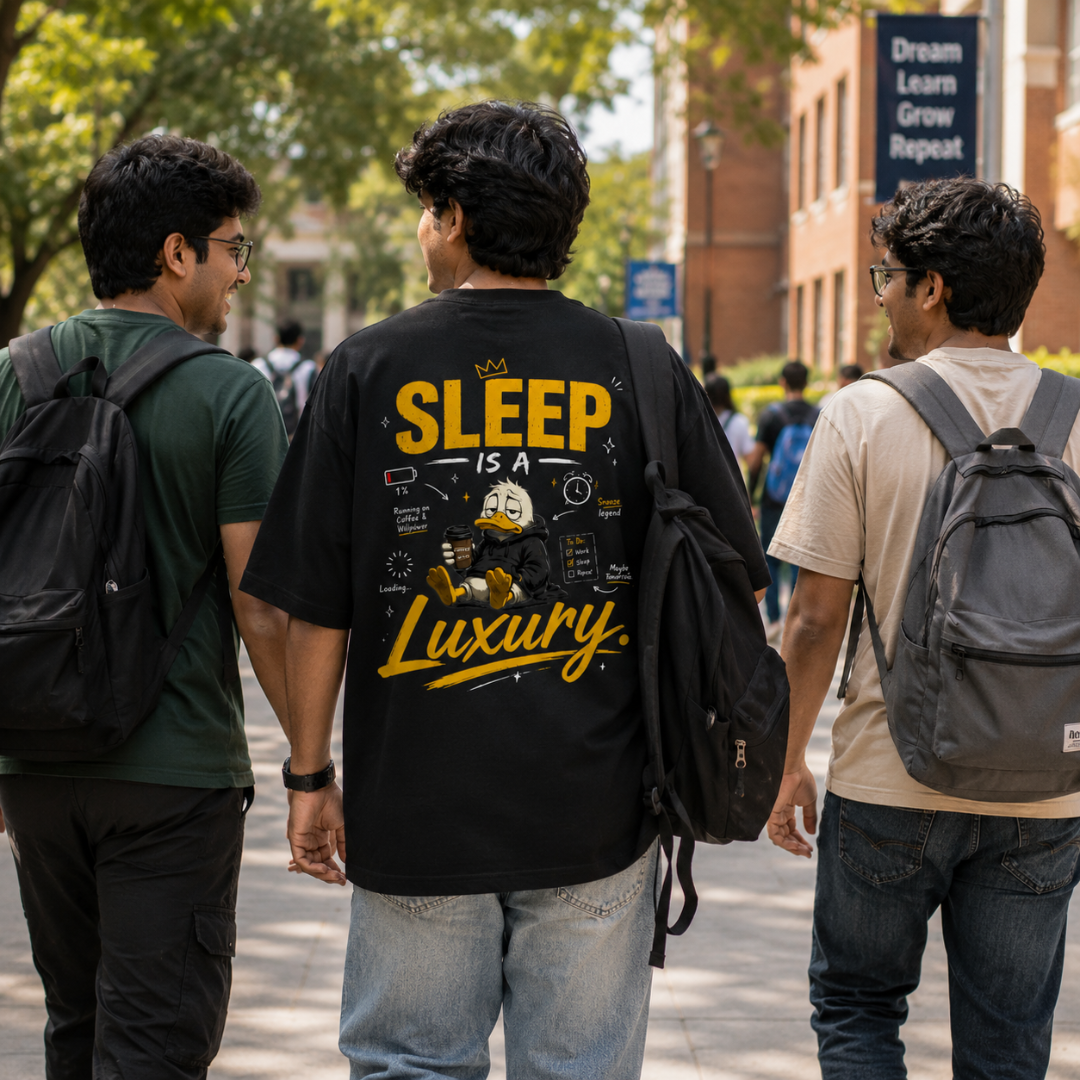Sleep Is a Luxury - Oversized Graphic T-Shirt