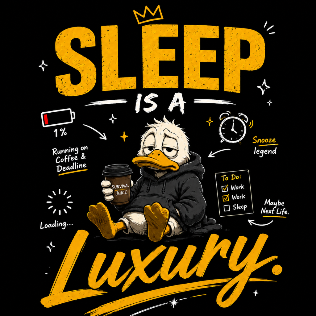 Sleep Is a Luxury - Oversized Graphic T-Shirt