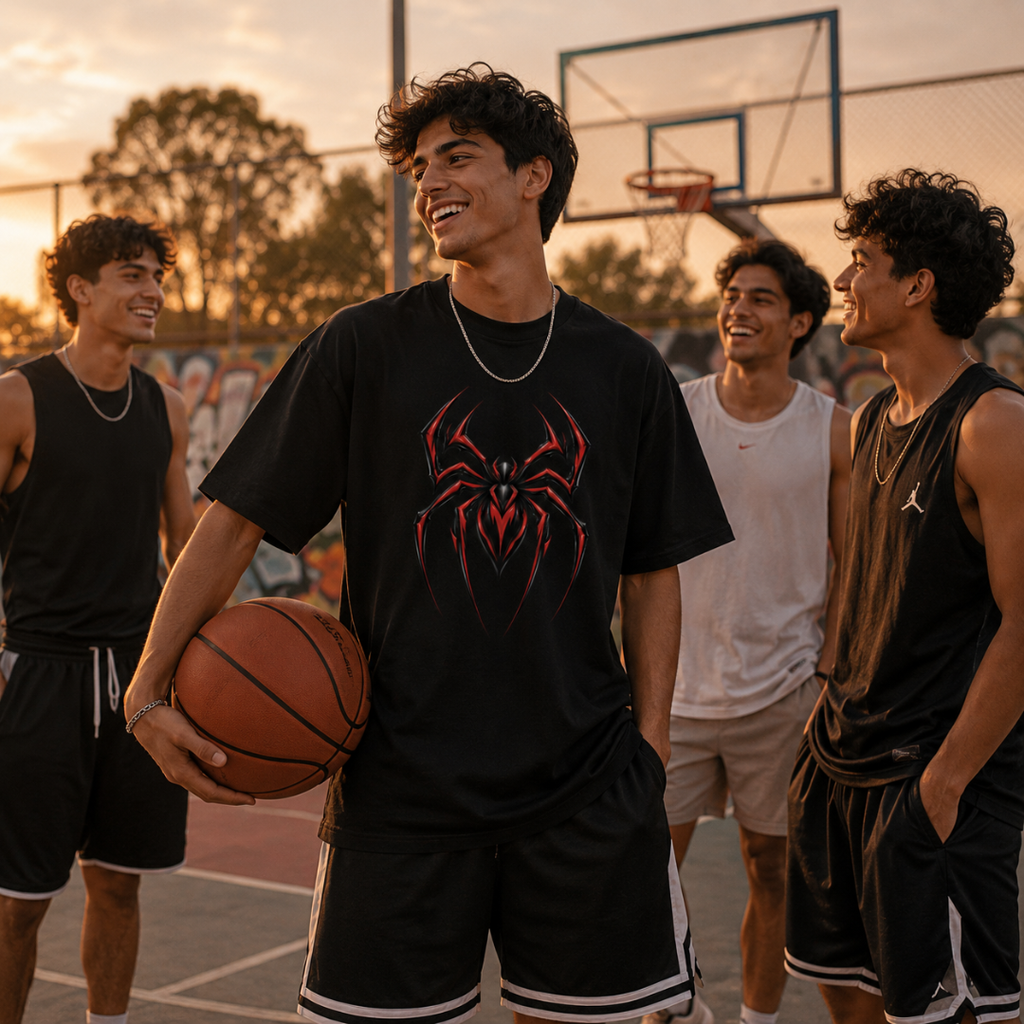 SPIDER MODE - Oversized Graphic T-Shirt