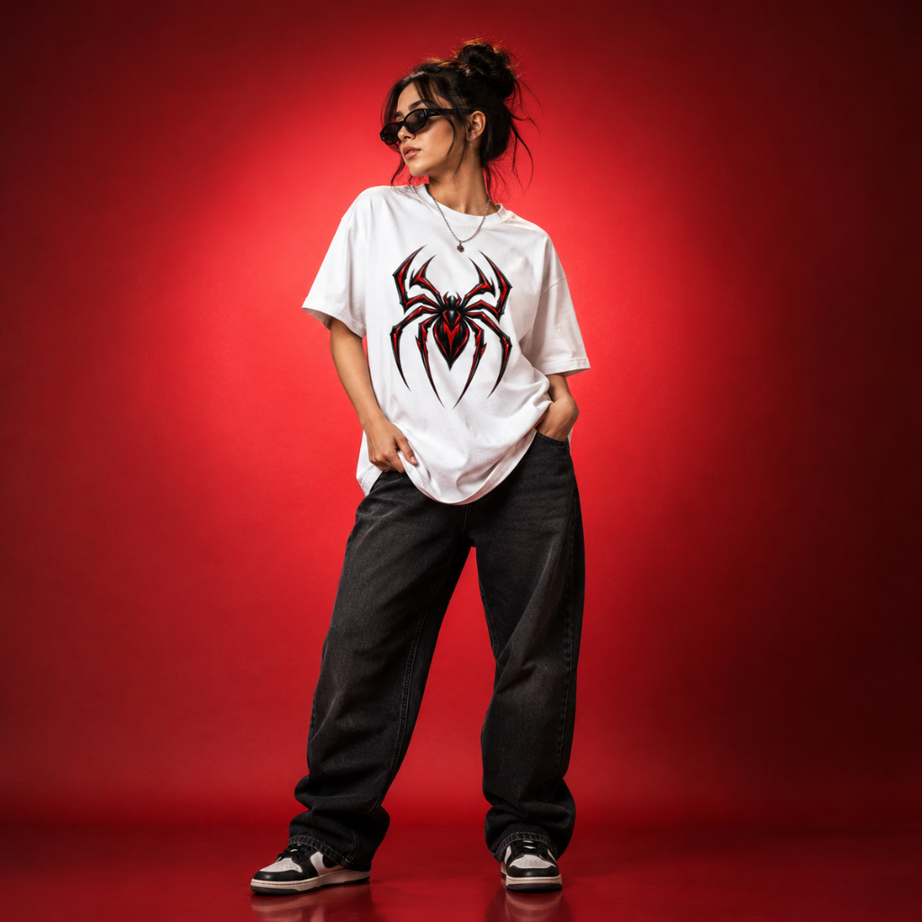 SPIDER MODE - Oversized Graphic T-Shirt