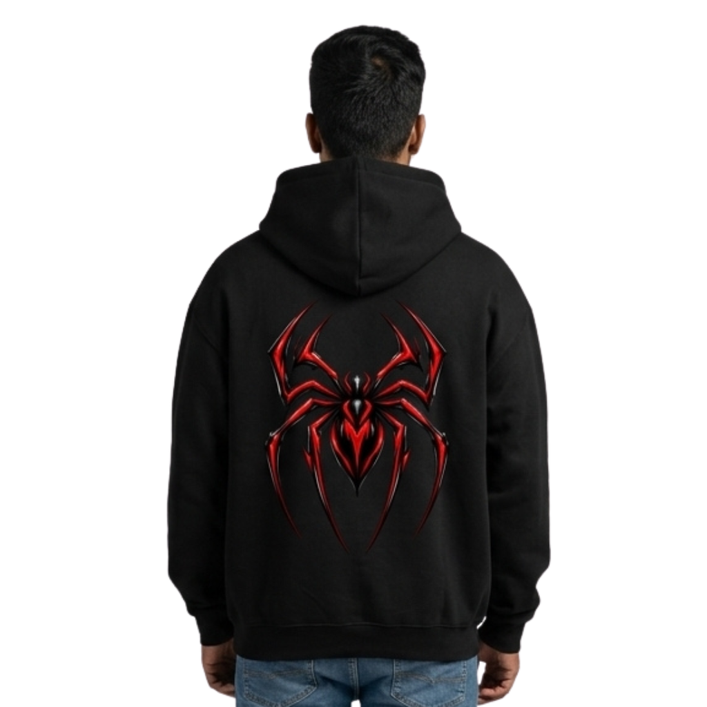Crimson Web - Unisex Graphic Hoodie