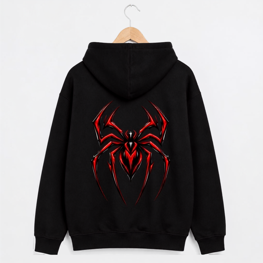 Crimson Web - Unisex Graphic Hoodie