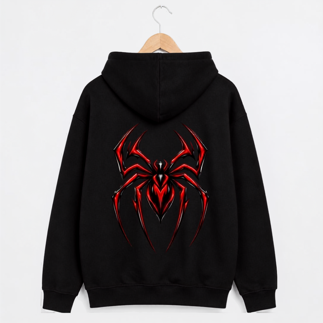 Crimson Web - Unisex Graphic Hoodie
