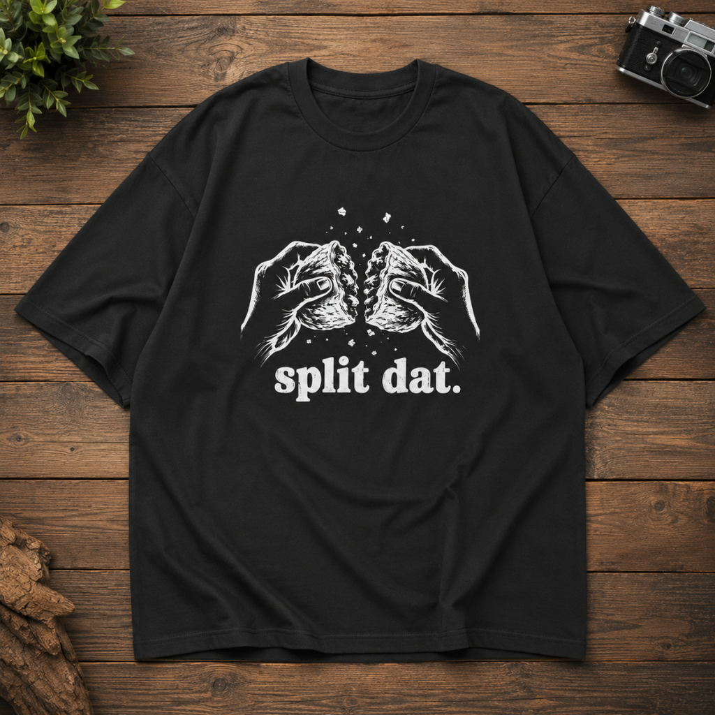 Split Dat. - Oversized Graphic T-Shirt