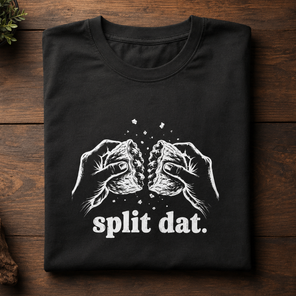 Split Dat. - Oversized Graphic T-Shirt
