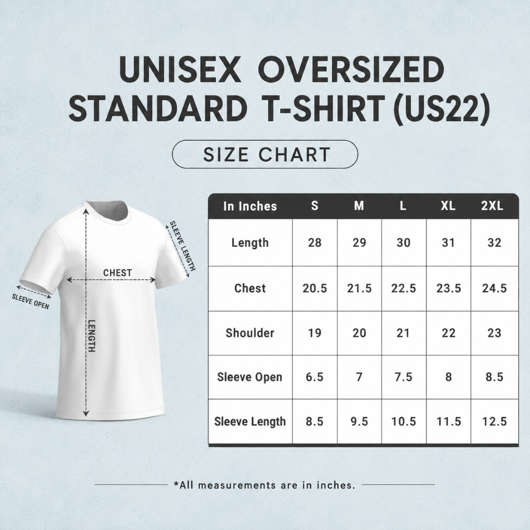 100% Desi. 200% Drama. - Oversized Graphic T-Shirt
