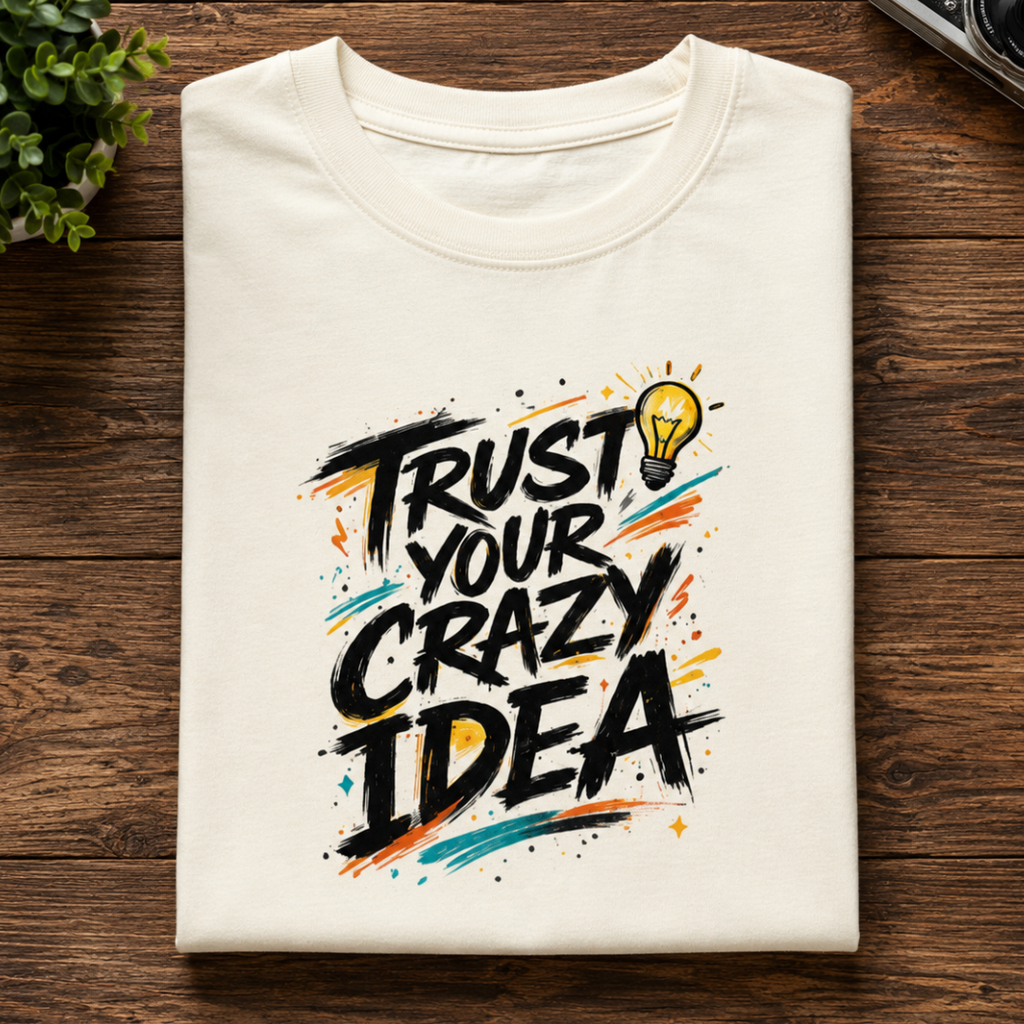 Trust Your Crazy Idea - Classic Graphic T-Shirt