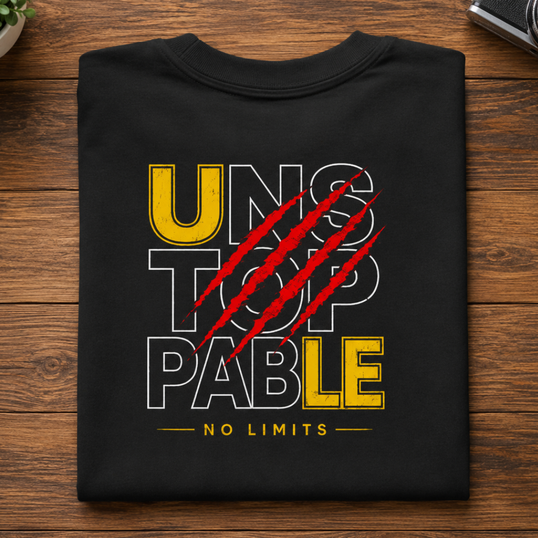 Unstoppable - No Limits Oversized Graphic T-Shirt