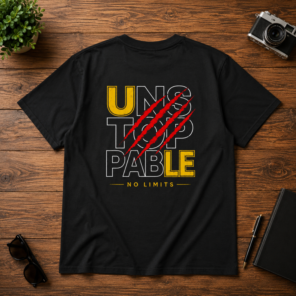 Unstoppable - No Limits Oversized Graphic T-Shirt