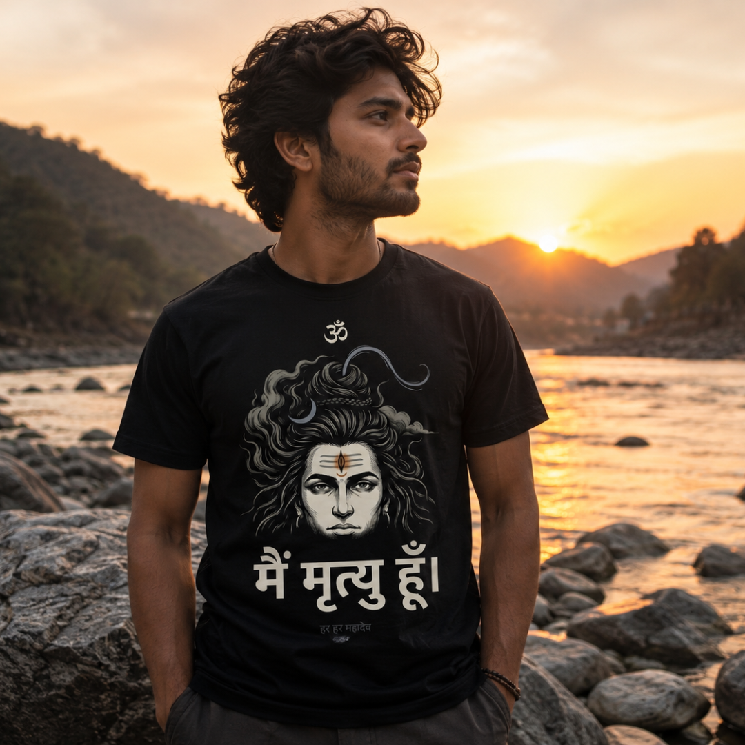 Powerful Lord Shiva graphic T-shirt