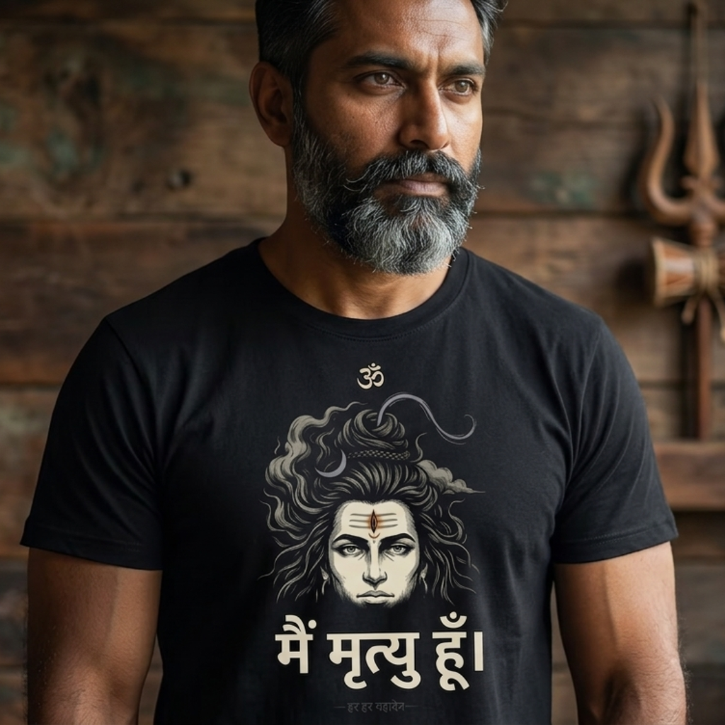 Powerful Lord Shiva graphic T-shirt