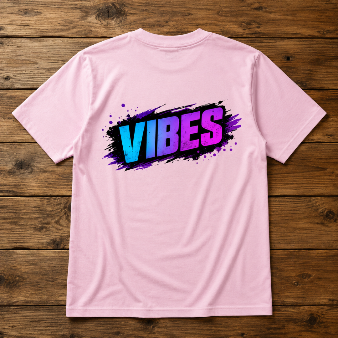 VIBES - Unisex Oversized Graphic T-Shirt