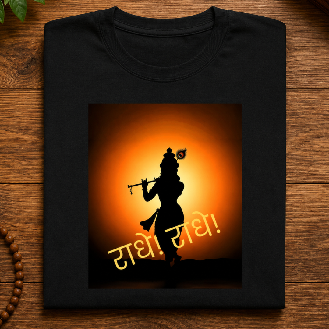 Radhe Radhe Krishna Graphic T-Shirt