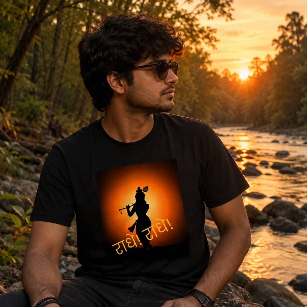 Radhe Radhe Krishna Graphic T-Shirt