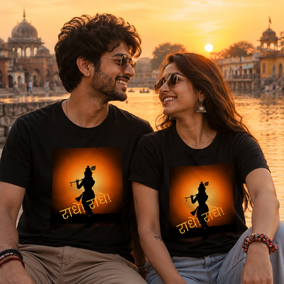 Radhe Radhe Krishna Graphic T-Shirt